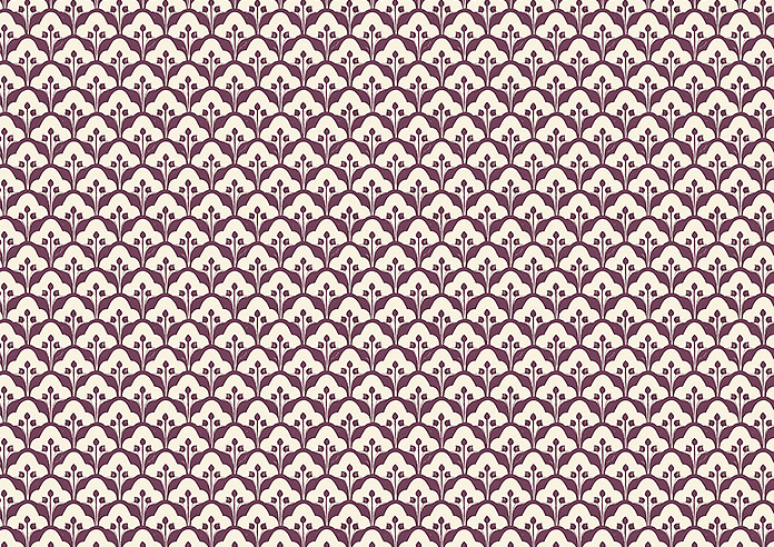 Scallop and Bud, Mulberry - Twist&Fit Roller Blind - Image 6
